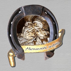 Harmanecká jaskyňa 3 - magnet podkova