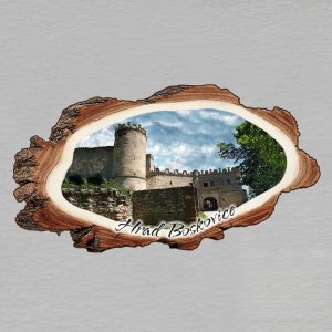 Boskovice - hrad - magnet kůra dvojitý