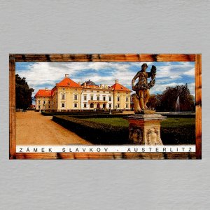 Slavkov - Austerlitz - zámek - magnet DL rám