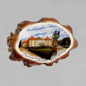 Slavkov - Austerlitz - zámek - magnet kůra malá