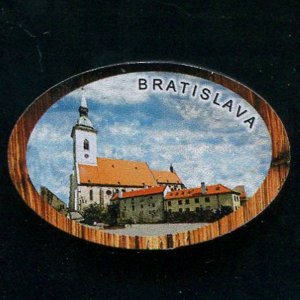 Bratislava - Katedrála - magnet ovál rám