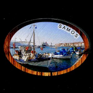Samos - magnet ovál