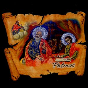 Patmos - magnet pergamen
