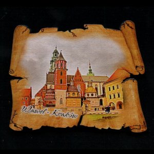 Wawel - Kraków 4 - magnet pergamen