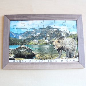 Morskie Oko medvěd - puzzle