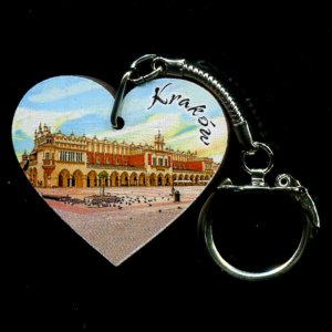Kraków - klíčenka srdce