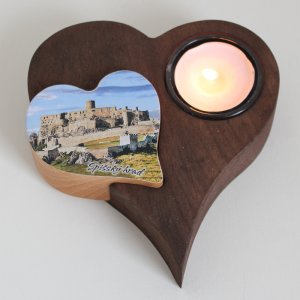 Spišský hrad - svícen srdce vkládané