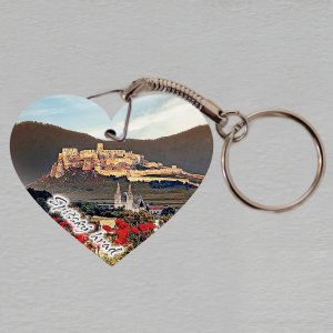 Spišský hrad 6 - klíčenka srdce