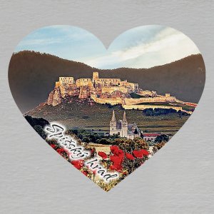Spišský hrad 6  - magnet srdce