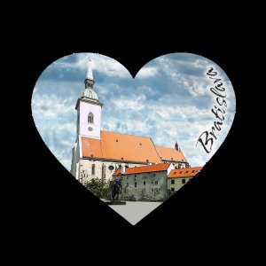 Bratislava - Katedrála - magnet srdce