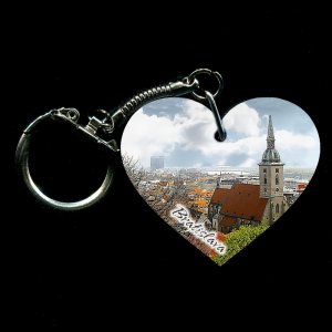 Bratislava - klíčenka srdce