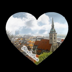 Bratislava - magnet srdce