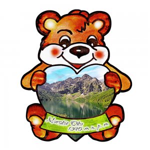 Morskie Oko - medvěd se srdcem -magnet