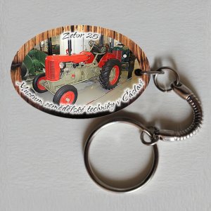 Muzeum zem. techniky Čáslav - Zetor 25 - klíčenka ovál