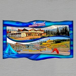 Thermal Aquapark Oravice - magnet prkno dvojitý