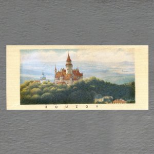 Bouzov - hrad - pohled DL