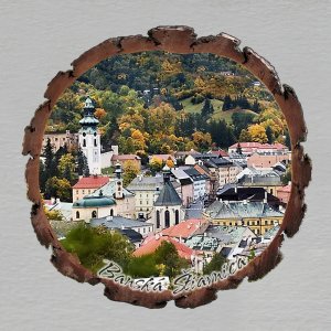 Banská Štiavnica - magnet kůra kulatá