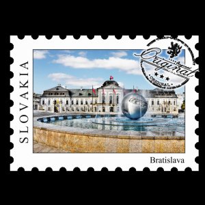Bratislava - Prezidentský palác - magnet známka
