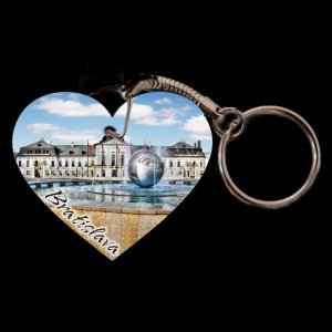 Bratislava - Prezidentský palác - klíčenka srdce