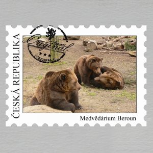 Beroun - Medvědárium - magnet známka