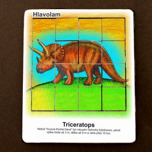 Dino - Triceratops - hlavolam