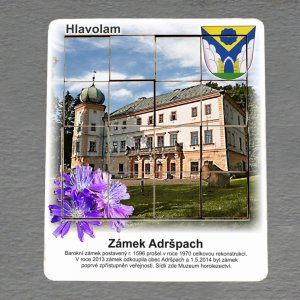 Adršpach - zámek - hlavolam 16 dílků