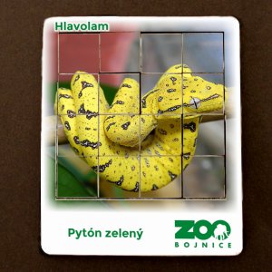 ZOO Bojnice - Pyton - hlavolam