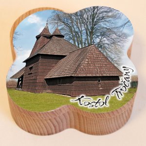 Bardejovské kostely - Tročany - krabička čtyřlístek