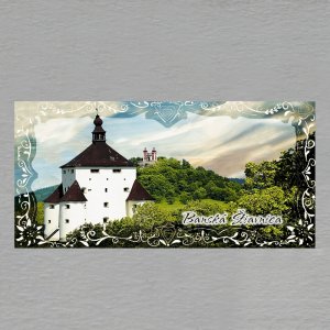 Banská Štiavnica - magnet rám folklór dvojitý