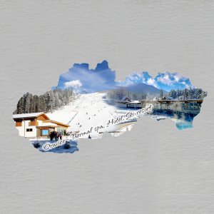 Oravice - Thermal Spa - Hotel Ski resort - magnet mapa - koláž