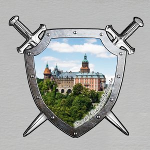 Zamek Książ w Wałbrzychu - magnet štít s meči