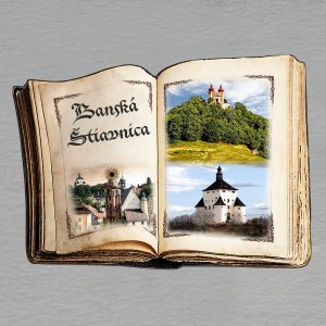 Banská Štiavnica - magnet kniha koláž