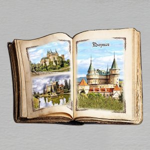 Bojnice - magnet kniha koláž
