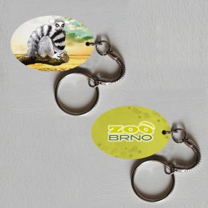 ZOO Brno - Lemur - klíčenka ovál