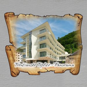 Trenčianske Teplice - Hotel Panorama - magnet mini pergamen