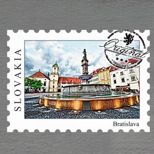 Bratislava - magnet známka
