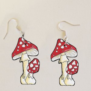 Muchomůrky - naušnice