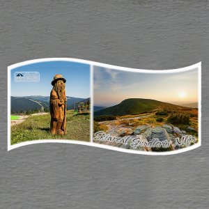 Špindlerův Mlýn - Skiareál - Krakonoš - magnet vlnka koláž