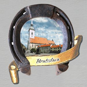 Bratislava - Katedrála svätého Martina - magnet podkova