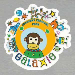 Galaxie - zábavný park - magnet dvojitý