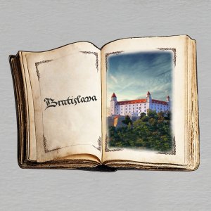 Bratislava - Hrad - magnet kniha