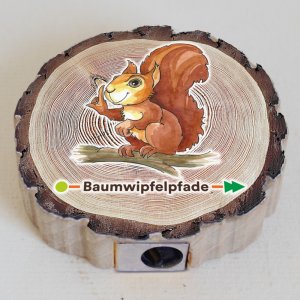 Baumwipfelpfad - veverka - ořezávátko kovové