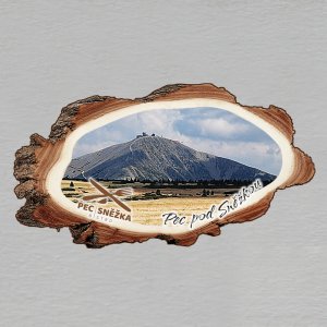 Bistro Pec pod Sněžkou - magnet kůra dvojitý