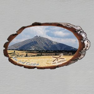 Bistro Pec pod Sněžkou - magnet kůra ovál