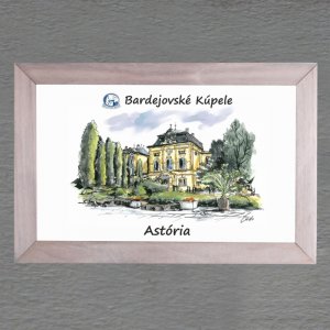 Bardejov - Bardejovské Kúpele - Astória - obrázek s rámečkem 14x20cm