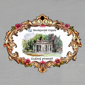 Bardejov - Bardejovské Kúpele - L'udový prameň - magnet ornament