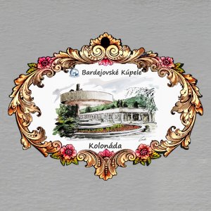 Bardejov - Bardejovské Kúpele - Kolonáda - magnet ornament