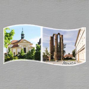 Benešov - magnet vlnka koláž