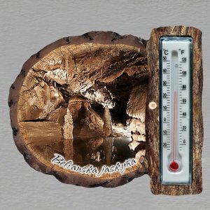 Belianska jaskyňa - magnet s teploměrem - kůra