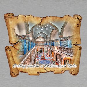 Trenčianske Teplice - Kúpele - magnet pergamen